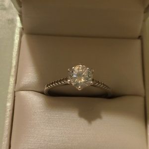 Sterling silver engagement ring